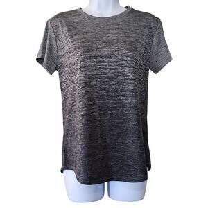 bcg Womens Athletic Tee Size S Gray Space Dye Short Sleeve Dry Wick